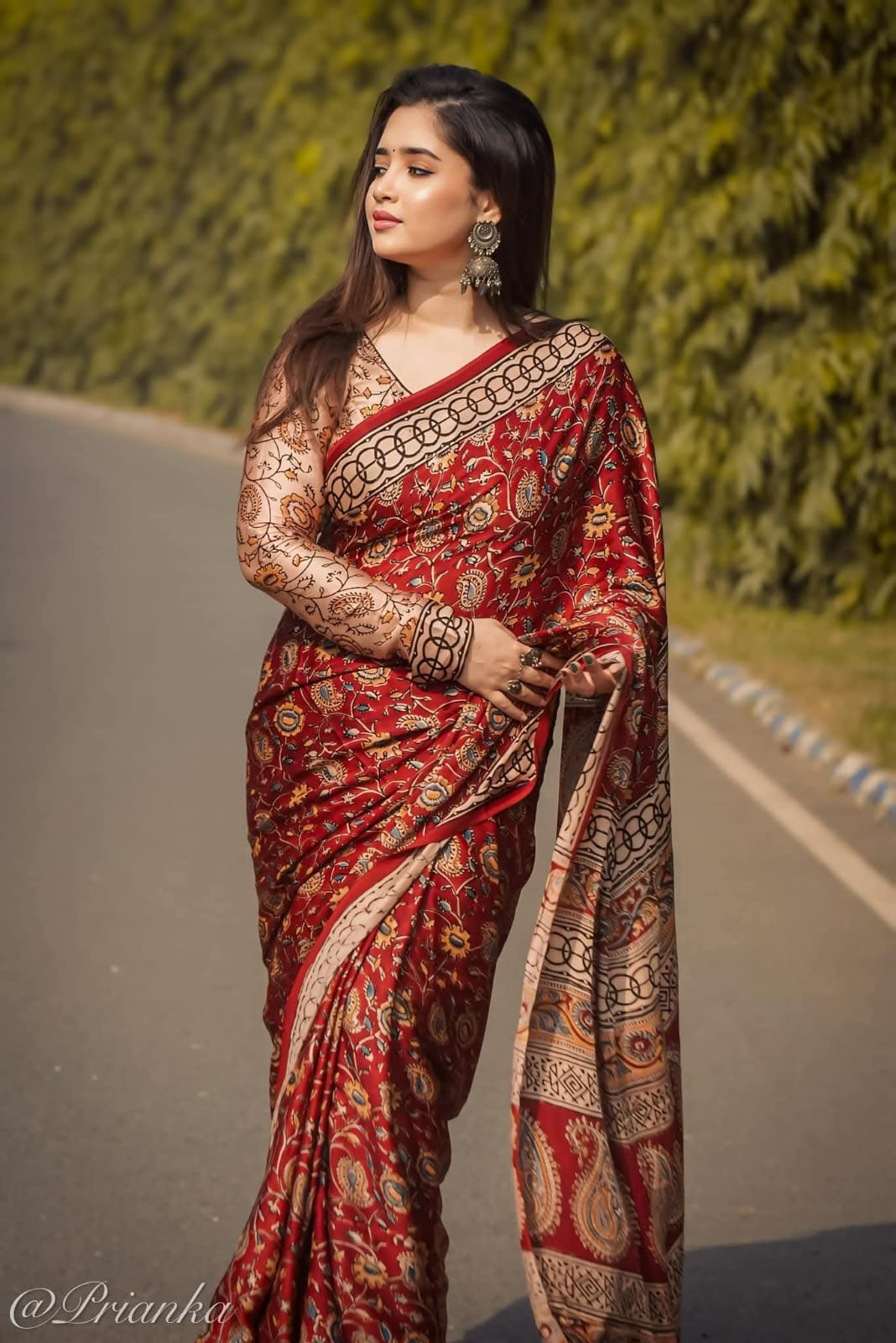 Premium Semi Muslin Silk Saree TS 106 ব্লাউজ পিছ সহ