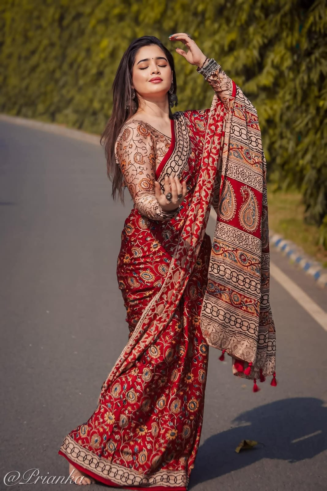 Premium Semi Muslin Silk Saree TS 106 ব্লাউজ পিছ সহ