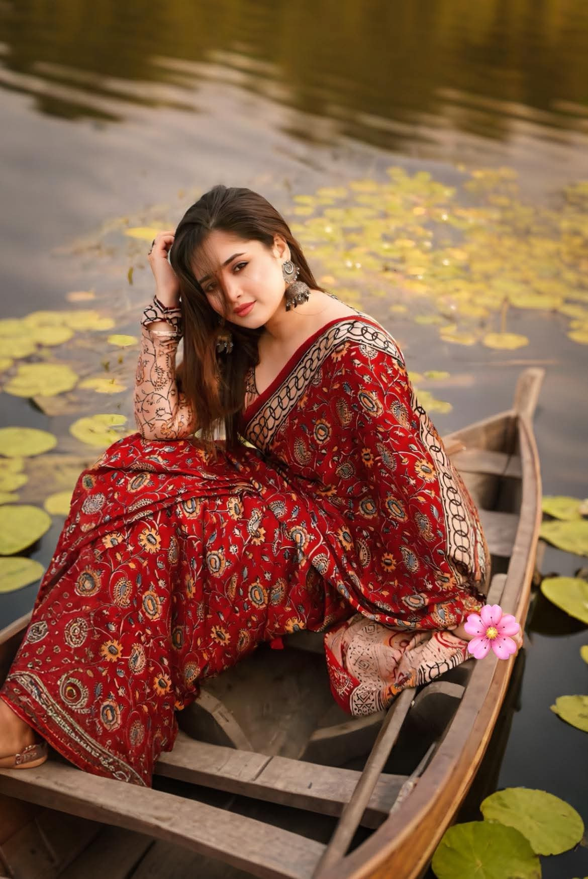 Premium Semi Muslin Silk Saree TS 106 ব্লাউজ পিছ সহ