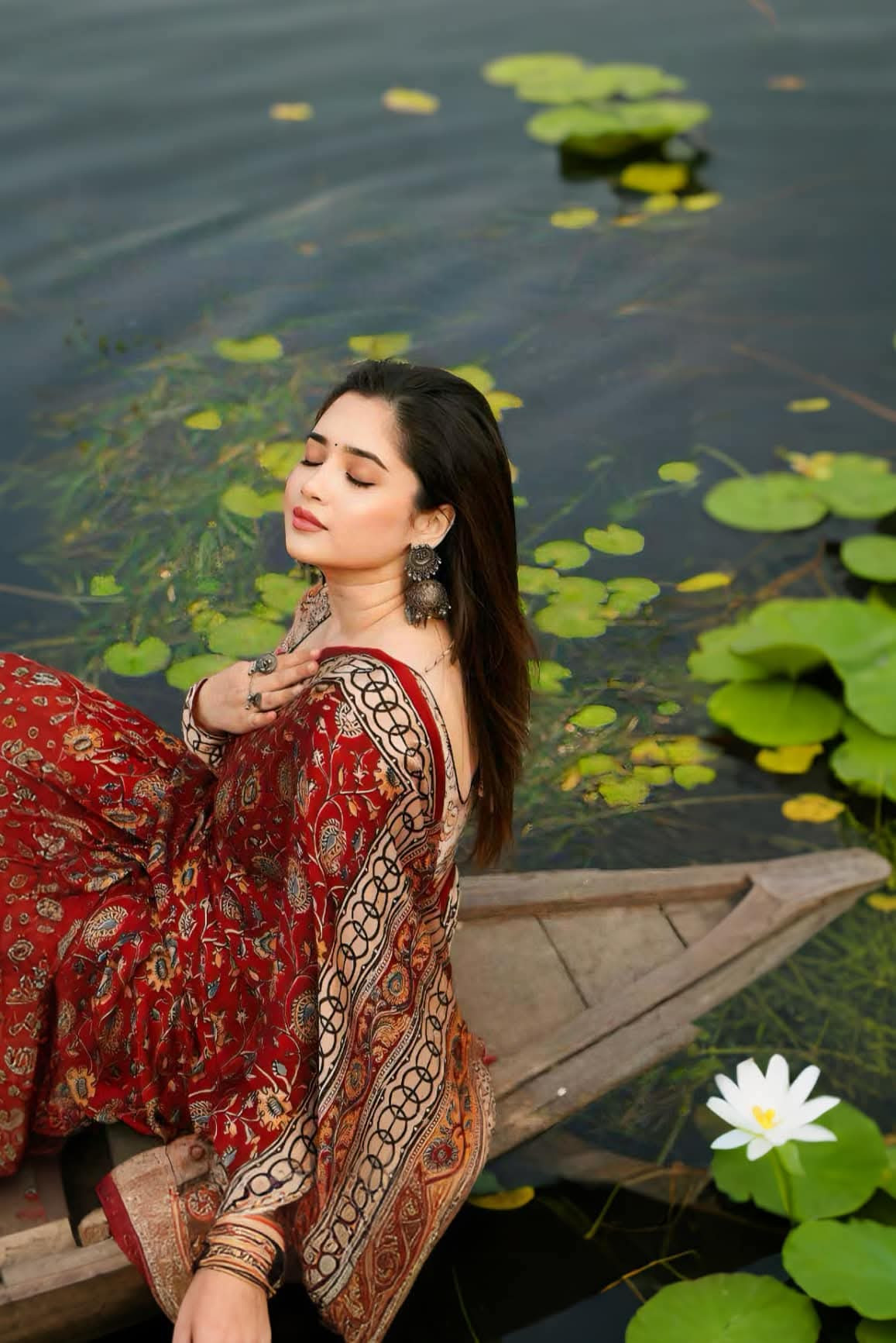 Premium Semi Muslin Silk Saree TS 106 ব্লাউজ পিছ সহ