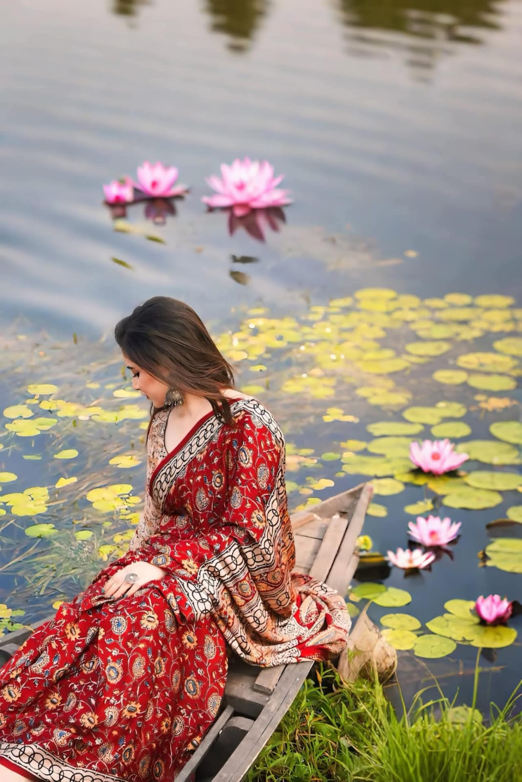 Premium Semi Muslin Silk Saree TS 106 ব্লাউজ পিছ সহ